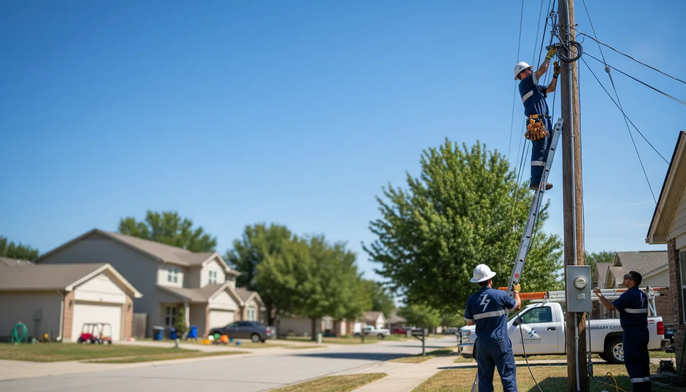 Residential electrician providing installation services in Kimberly, OR